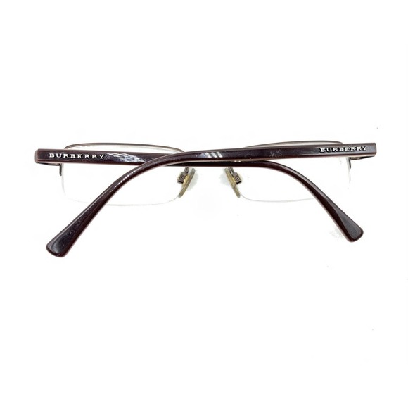 Burberry B 1012 1012 Brown Half Rim Eyeglasses Frames 50-19 135 Italy Designer - Picture 11 of 12
